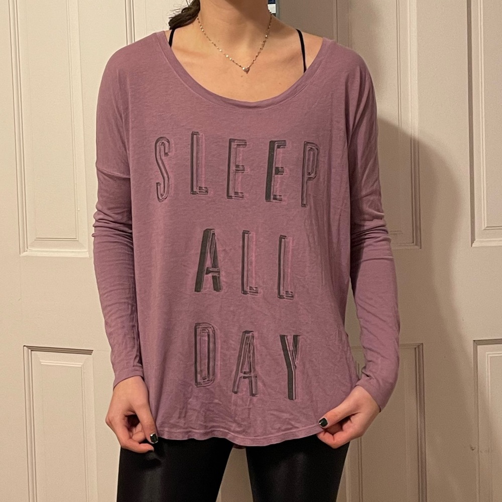 Womens long sleeve graphic tee
